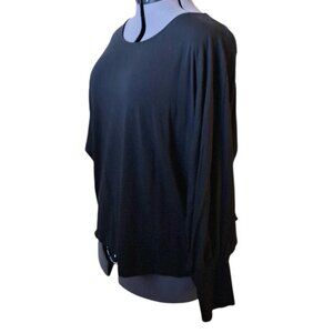 Gudrun Sjödén Black Balloon/Dolman Long Sleeve Lagenlook Top Sz XXL